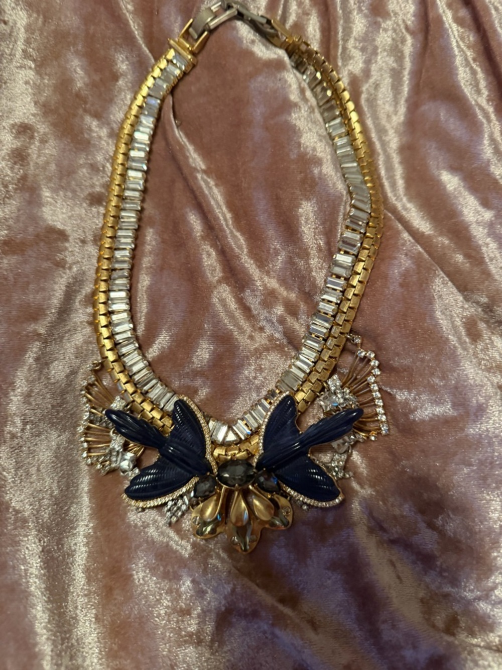 Stella & Dot Monroe Statement Necklace,  "Bluebirds of Happiness" necklace.